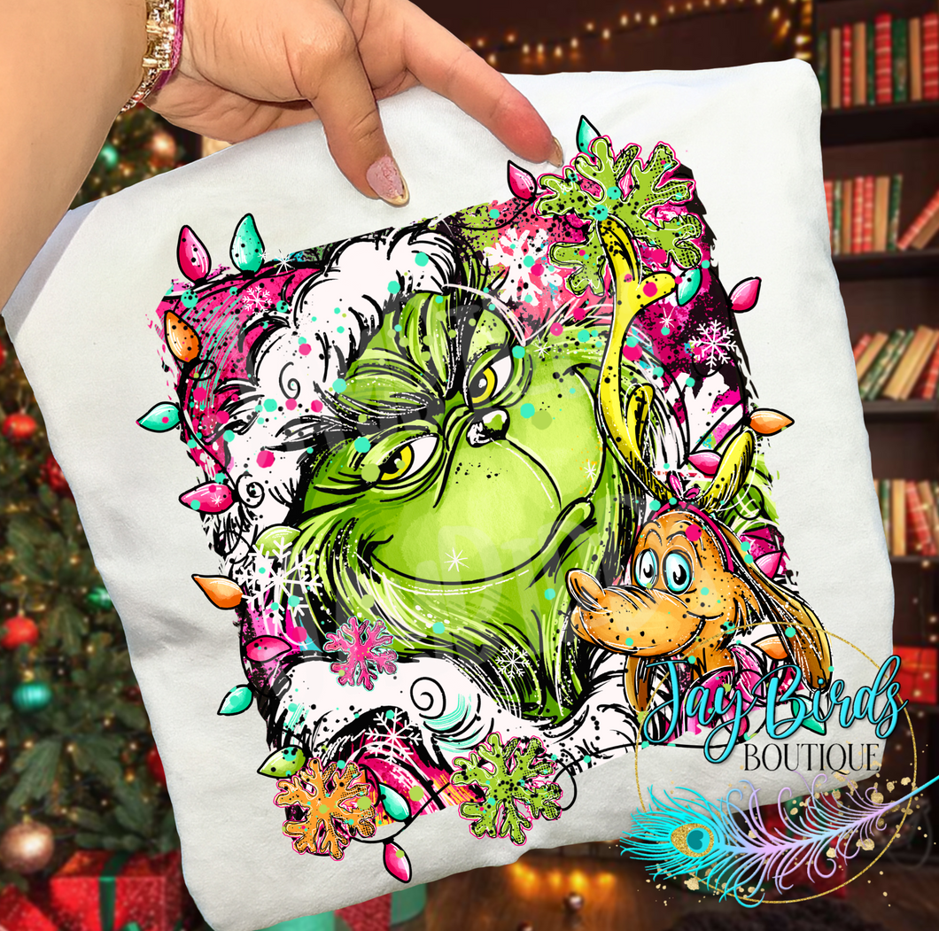 Green guy Selfie Solid tee