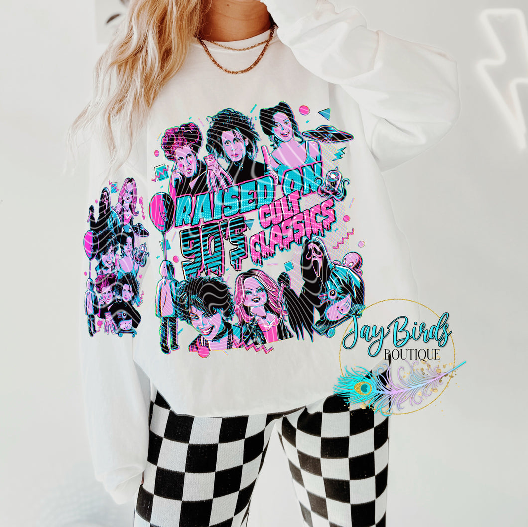 Raised on 90's Cult Classics W/ Sleeve Print