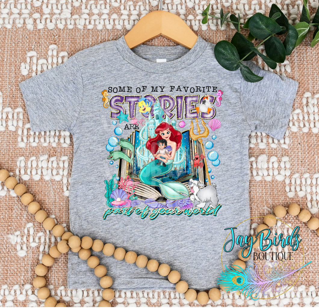 Favorite Stories Little Mermaid Solid Tee