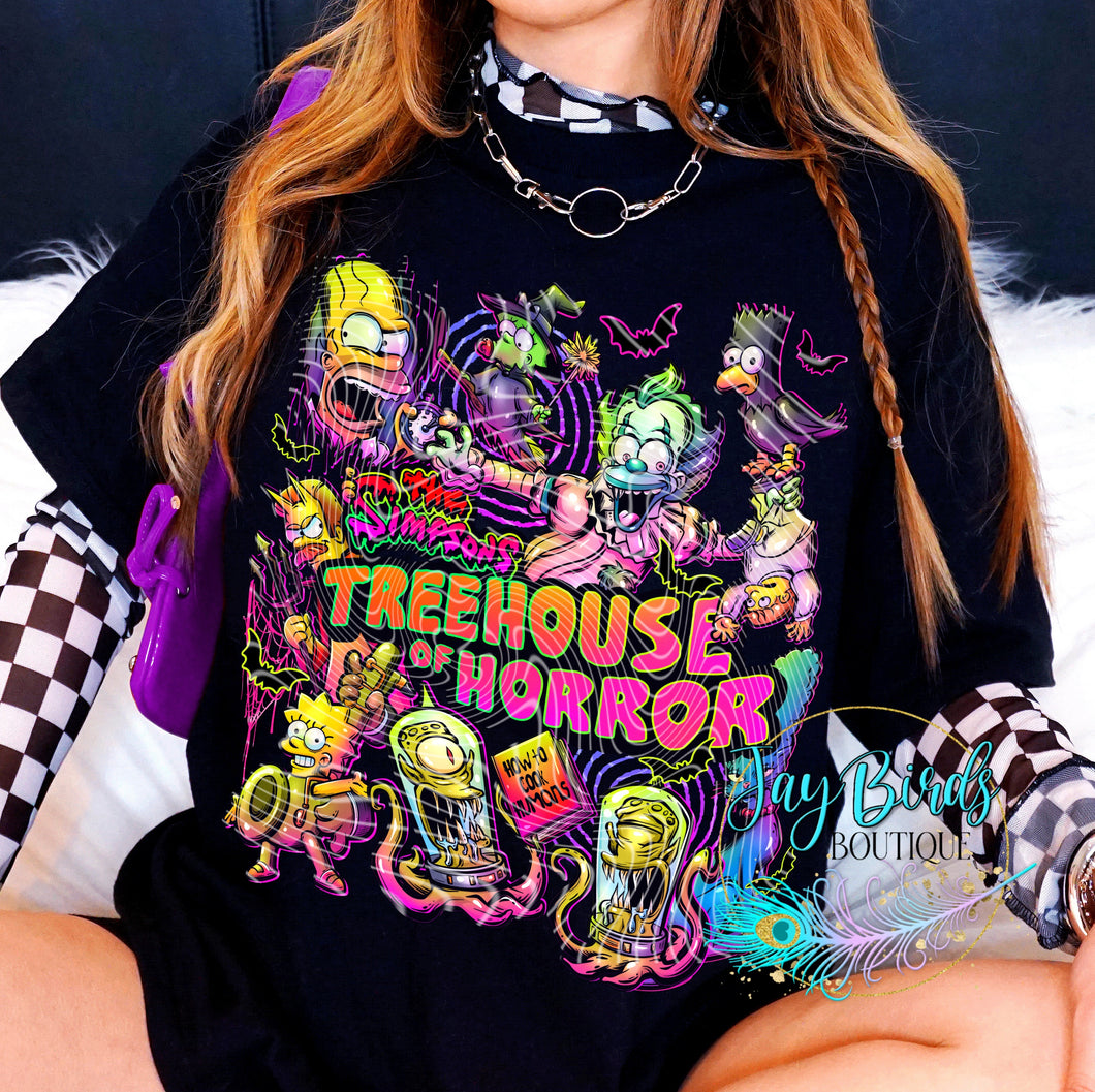Simpsons Halloween Solid tee
