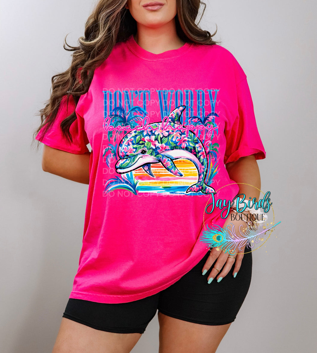 Don't Worry, Beach Happy Solid Tee