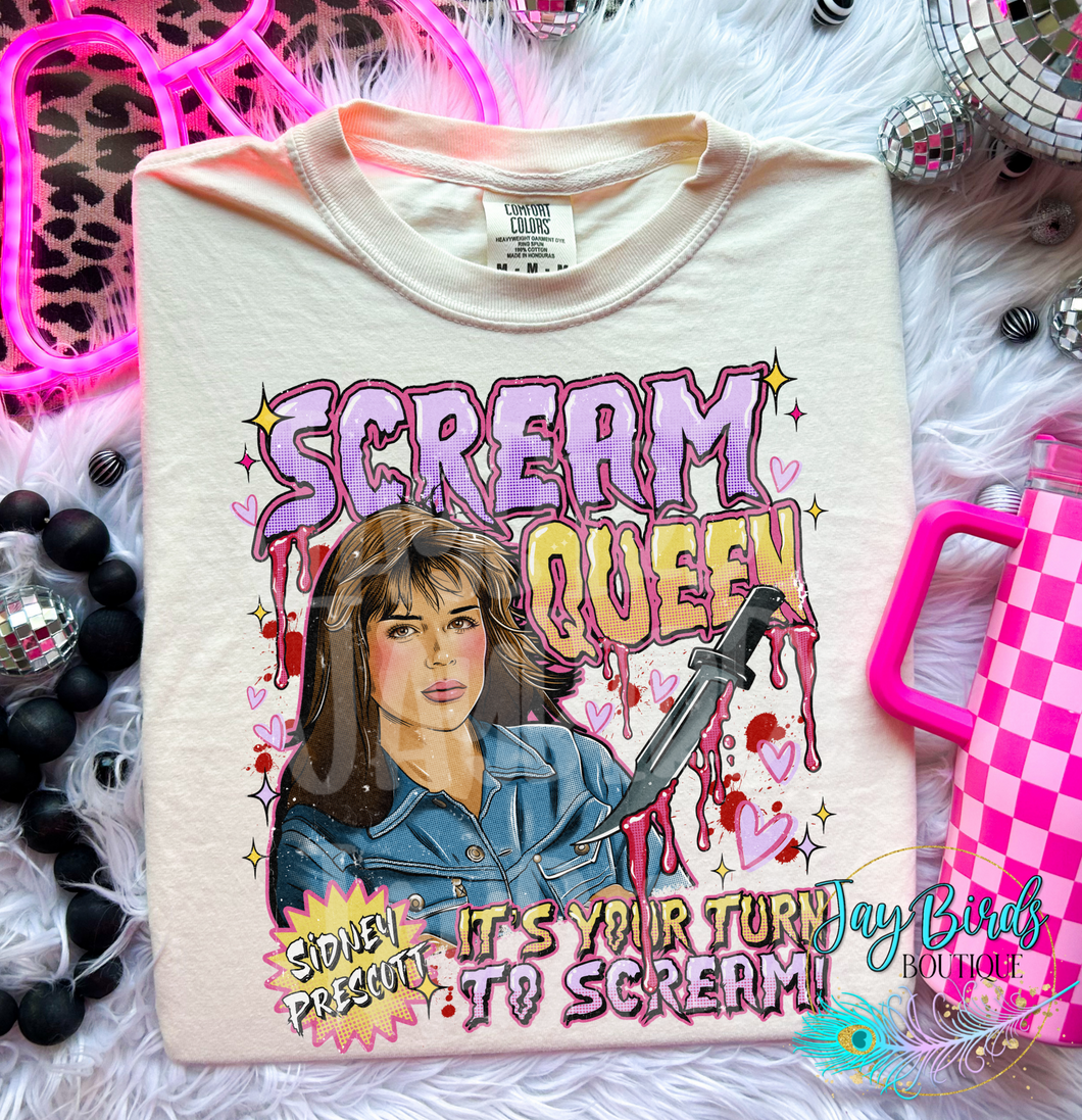 Scream queen solid tee