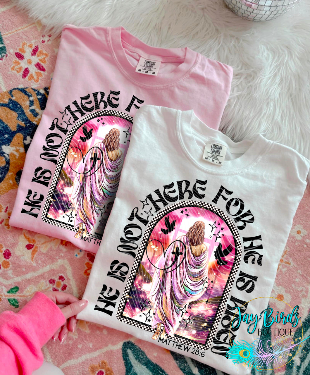 He is Risen Solid Tee