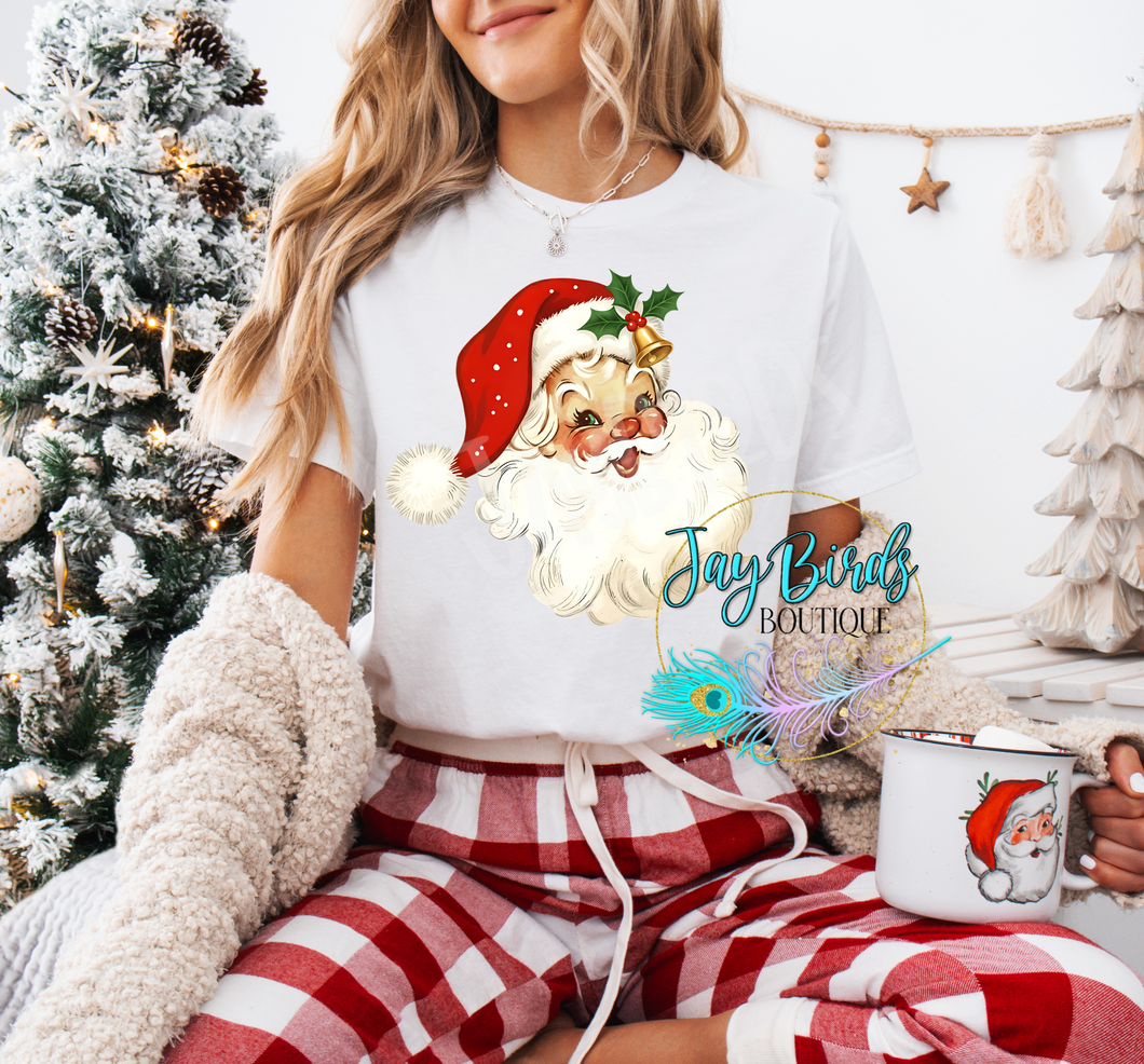 Vintage Santa Solid tee