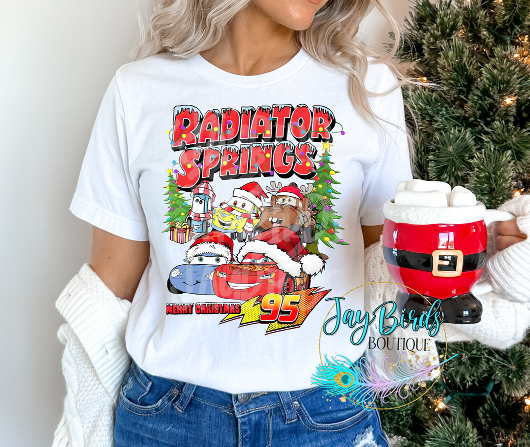 Radiator Springs Christmas Solid Tee