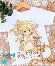 Load image into Gallery viewer, Jesus Loves Me GIRL Light Solid Tee
