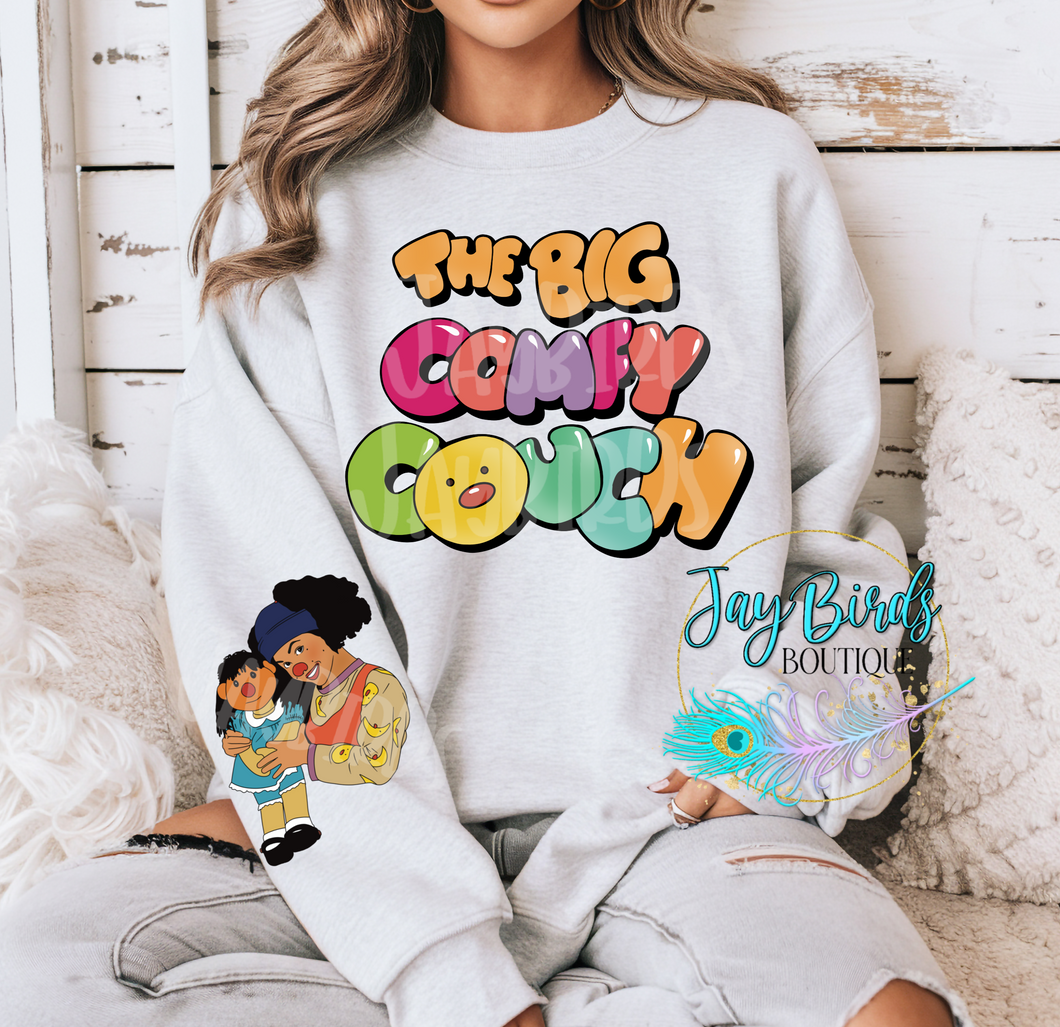 The Big Comfy Couch Logo W/ Sleeve Crew