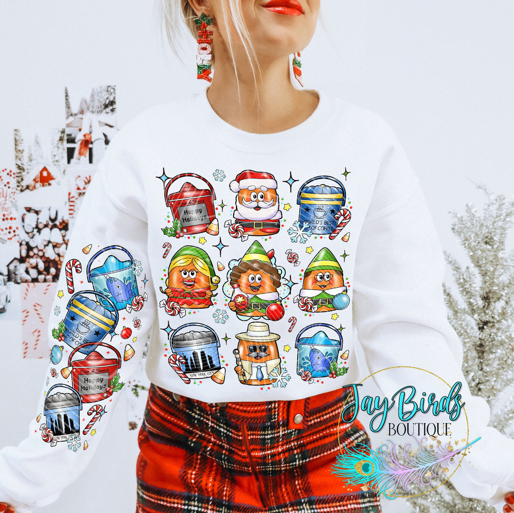 Elf Nuggets Crew W/ Sleeve Print