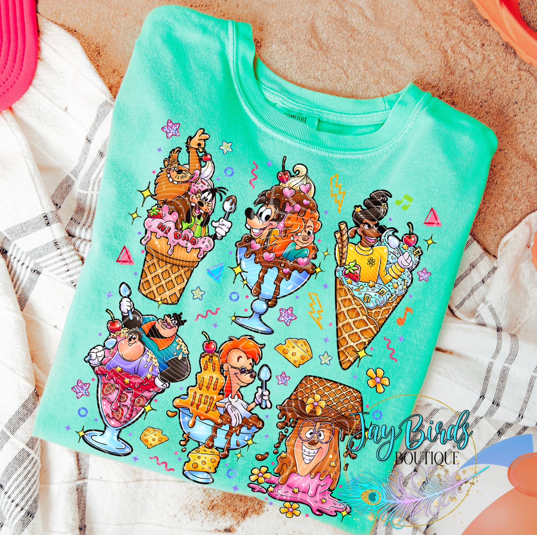 Goofy Ice cream Solid tee
