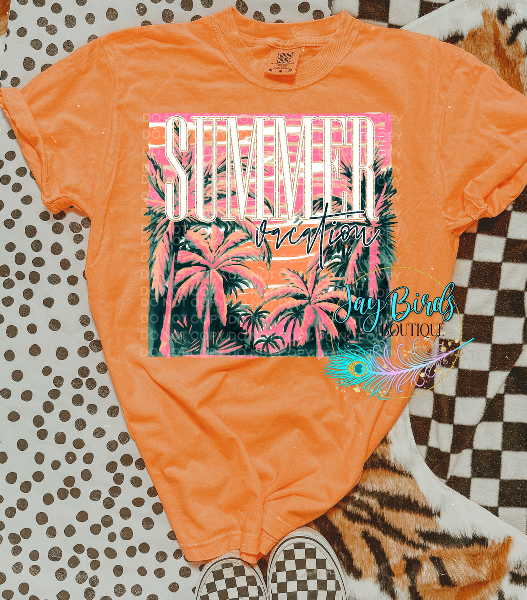 Summer Vacation Solid Tee