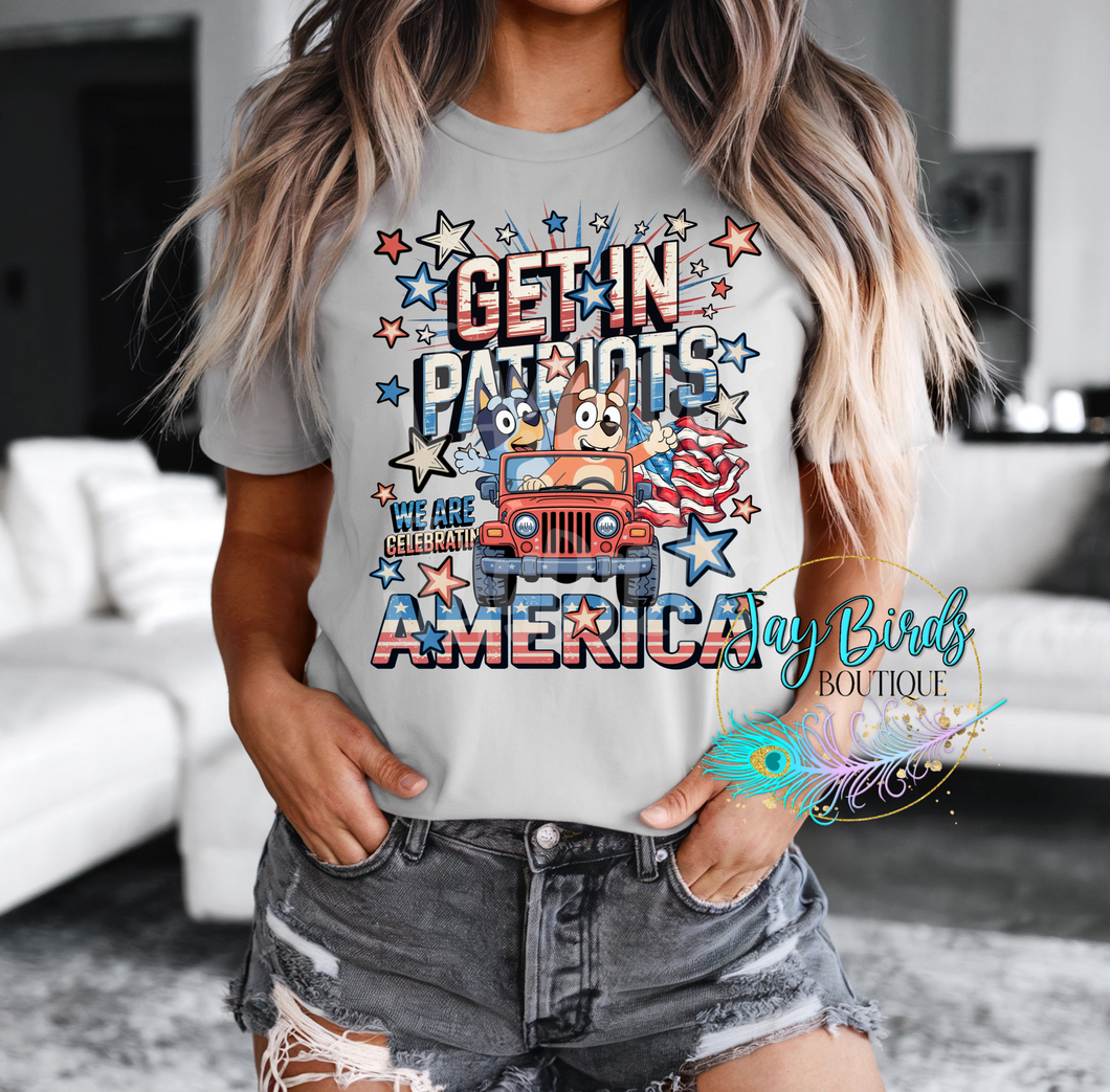 Patriotic Blue Solid Tee