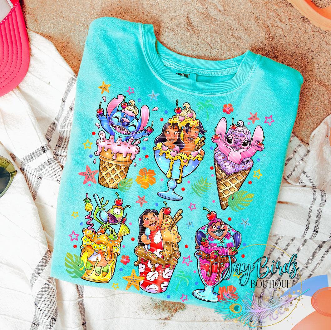 Lilo & Stitch Ice Cream Solid tee