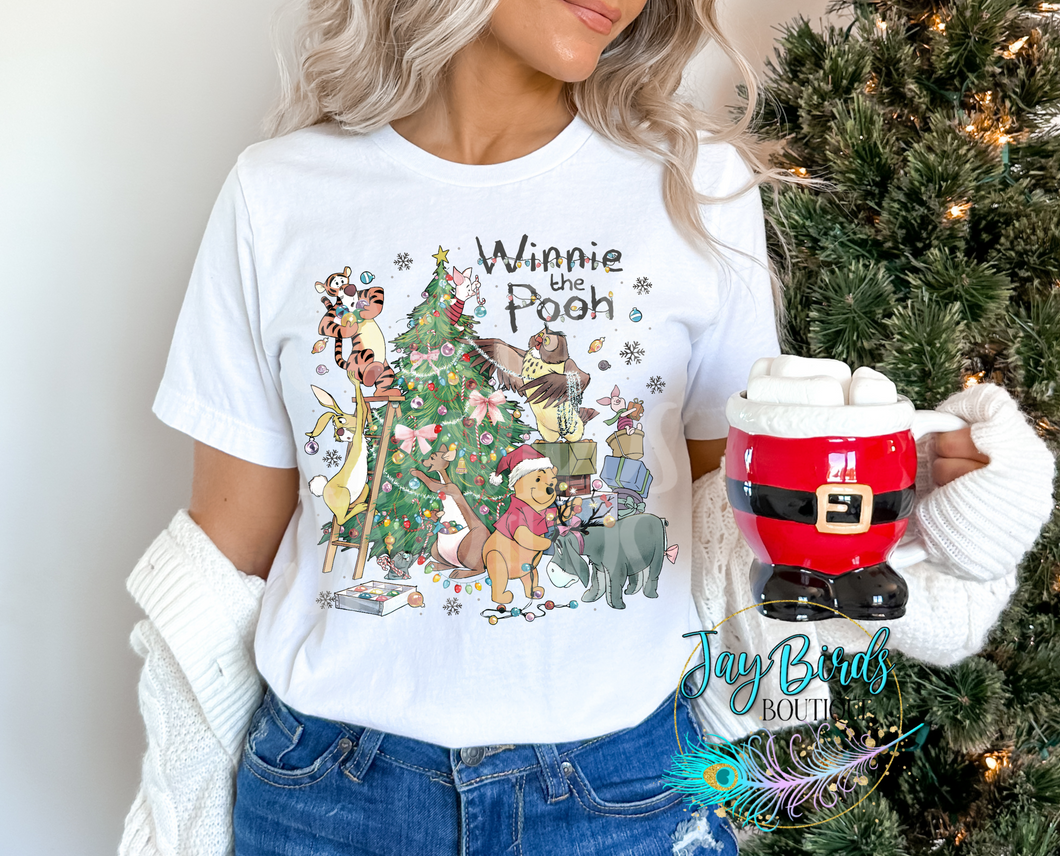 Pooh Christmas Solid Tee