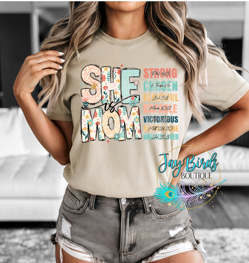 She is Mom Solid Tee