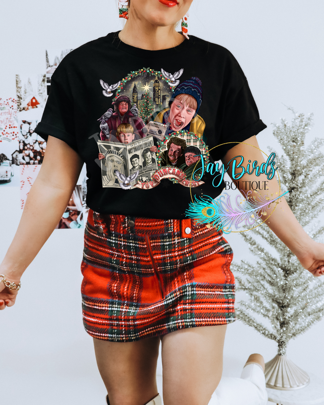 Home Alone 2 Mashup Solid tee