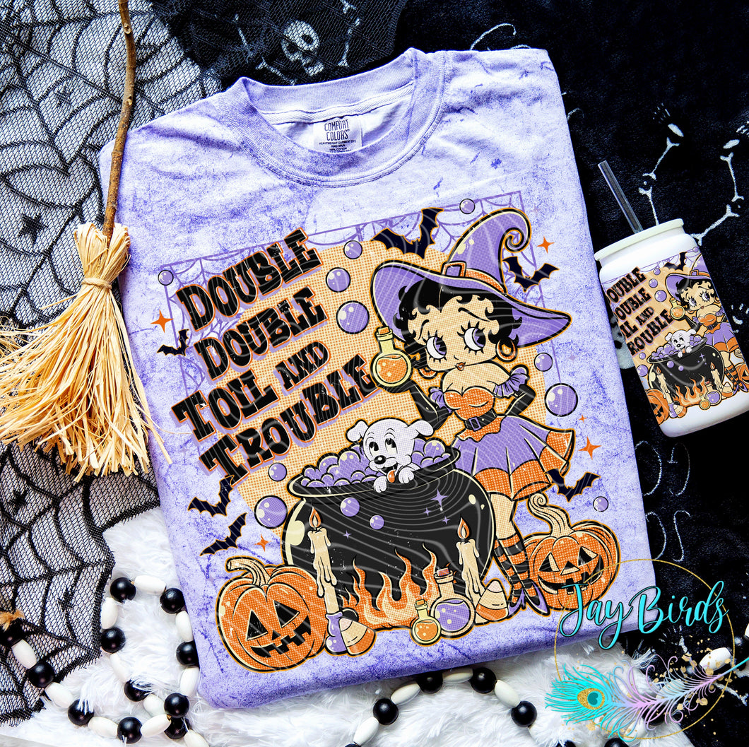 Double Double Toil and Trouble Solid Tee