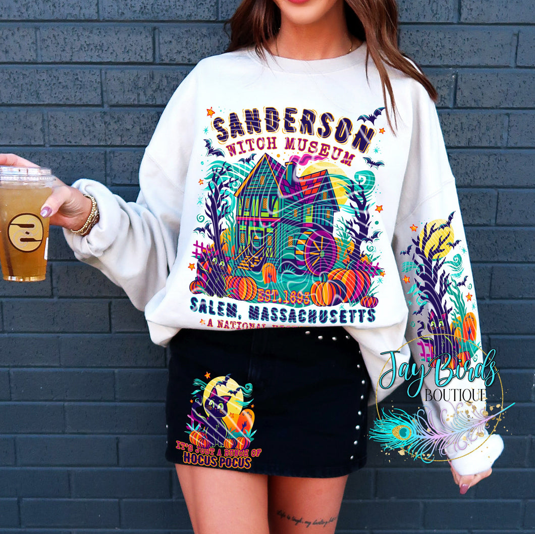 Sanderson Museum Crew W/ Sleeve Print