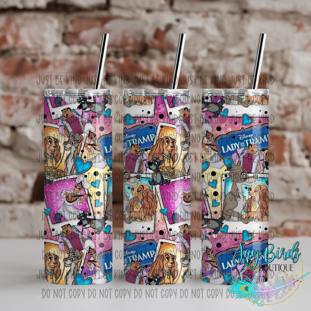 Polaroid Lady & Tramp Tumbler