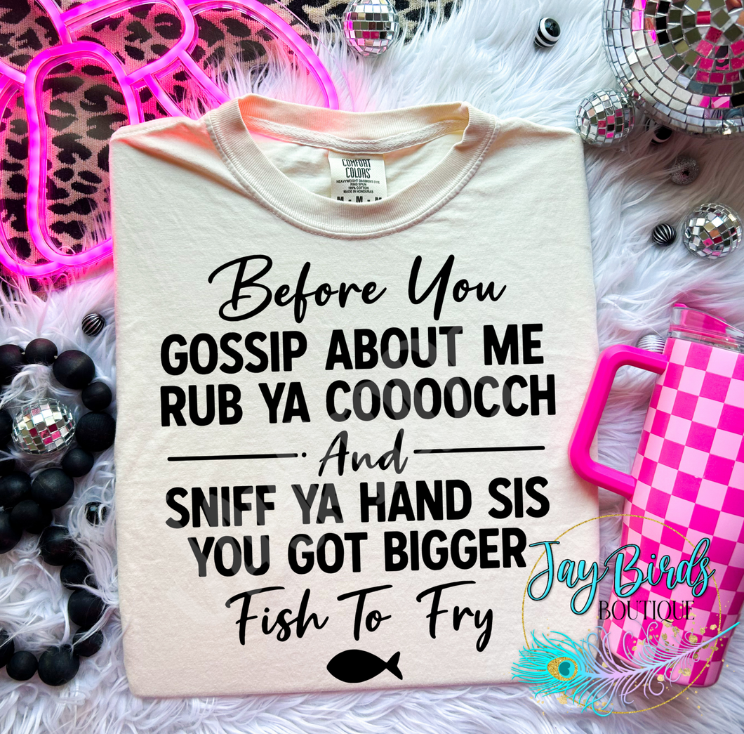 Bigger fish to fry Solid tee