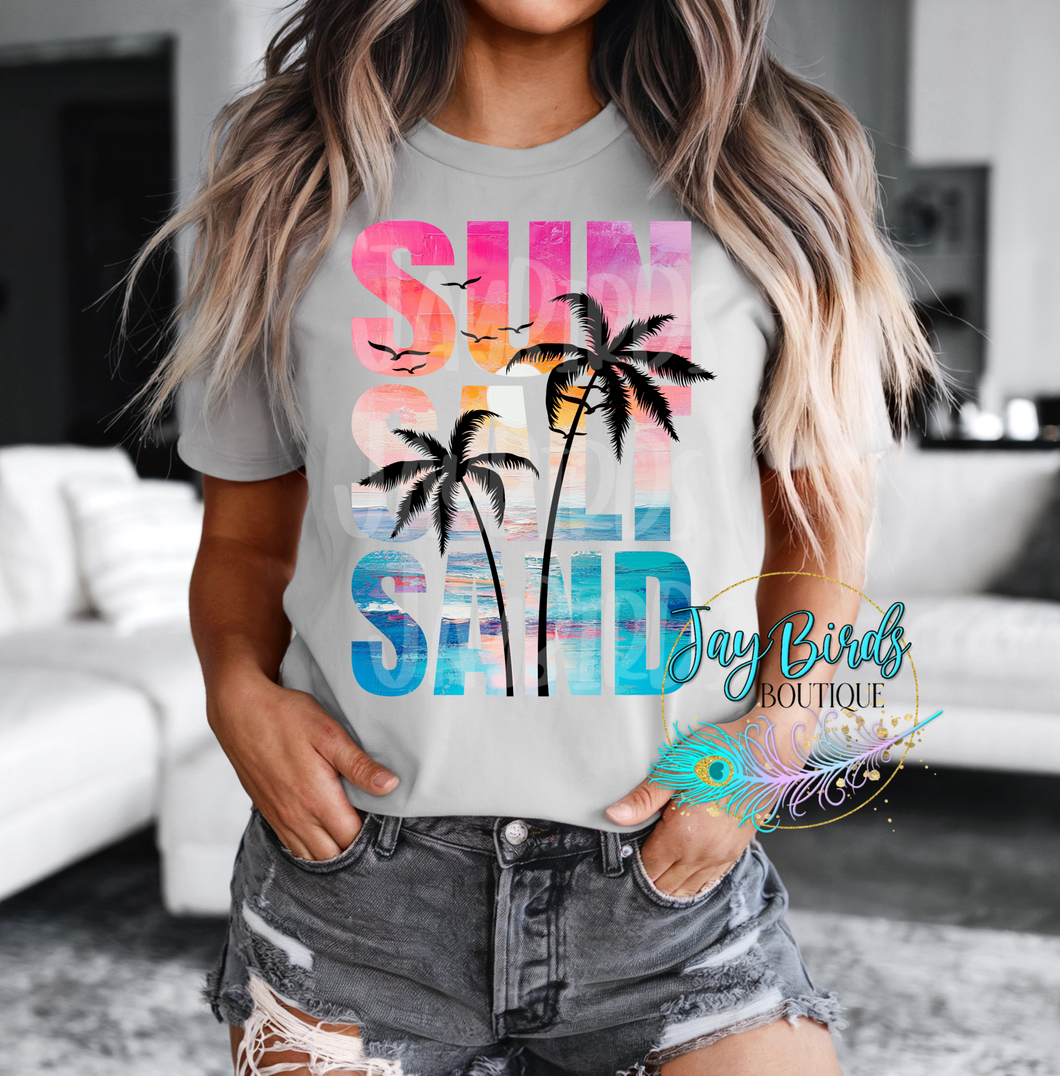 Sun Salt Sand Solid Tee