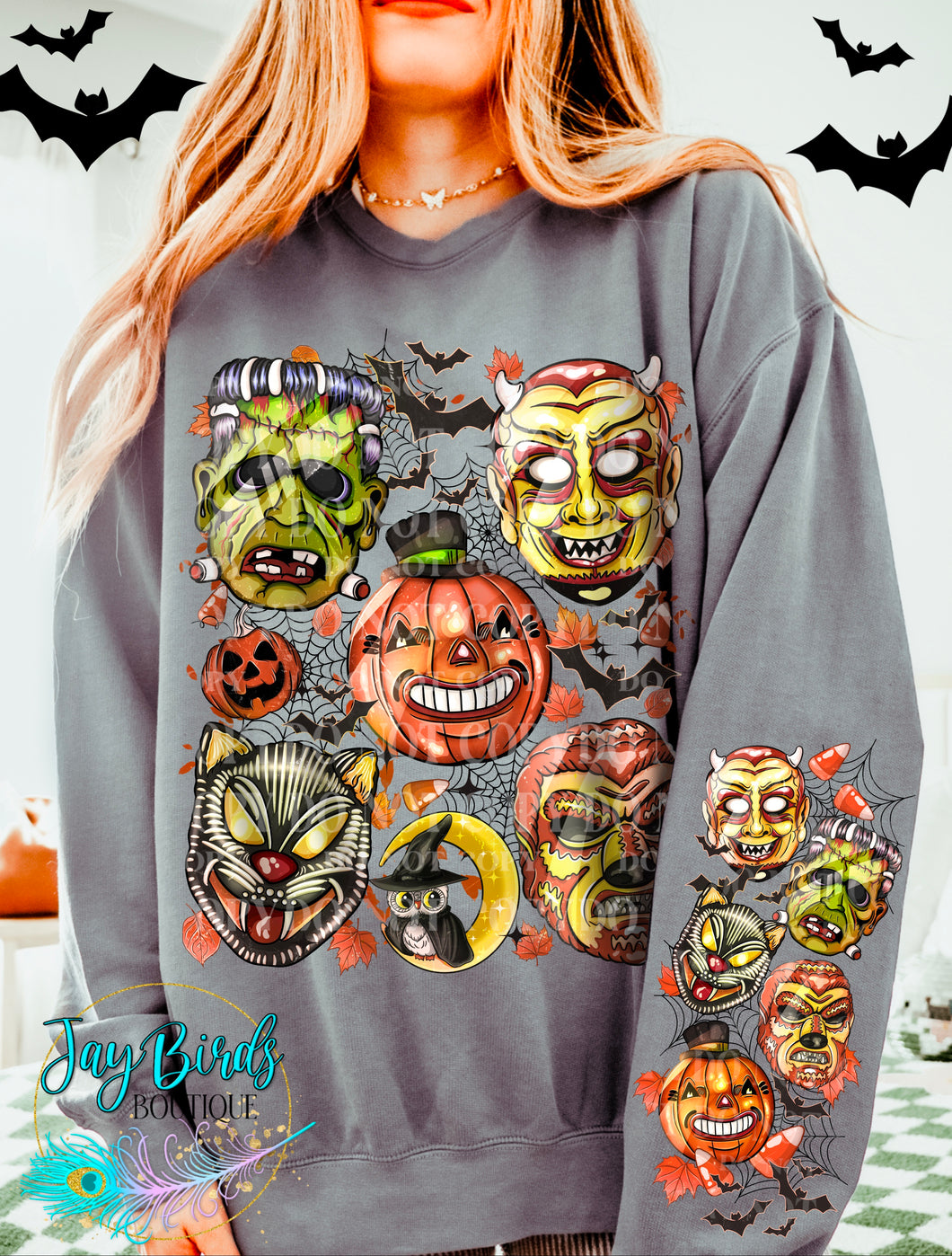 Vintage Mask Fleece Crew
