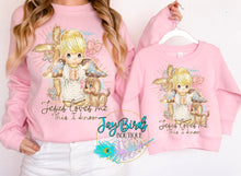 Load image into Gallery viewer, Jesus Loves Me GIRL Light Solid Tee
