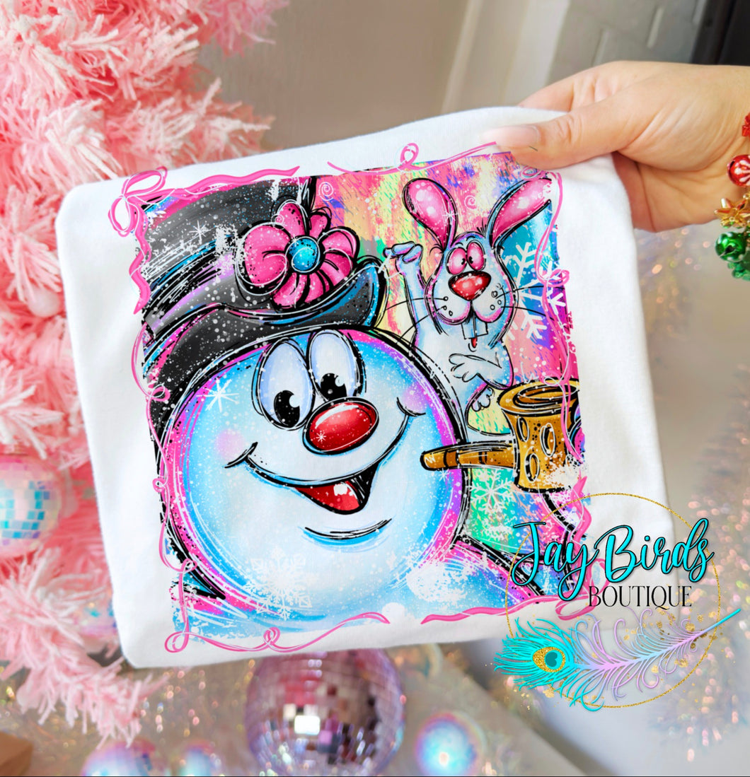 Frosty Selfie Solid tee