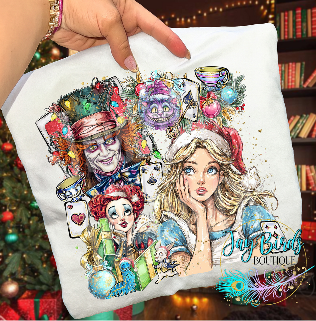 Christmas Polaroid Alice Solid tee