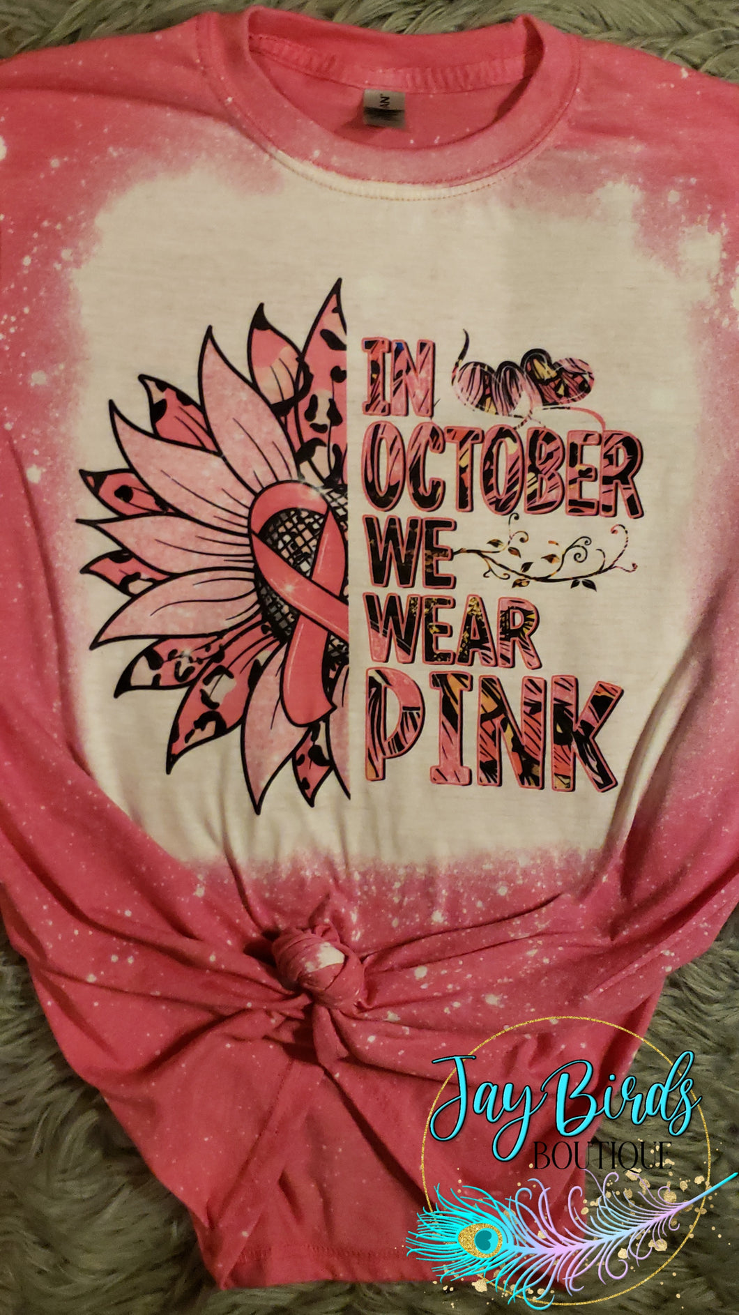 In October we wear pink, flower