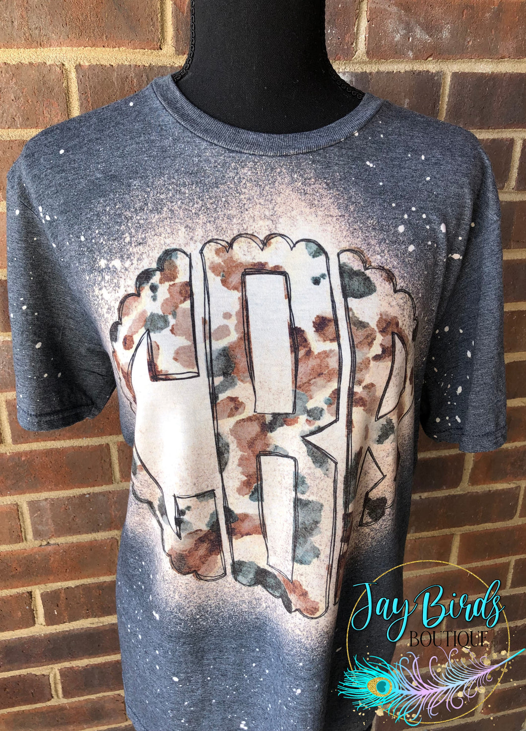 Monogram cow print