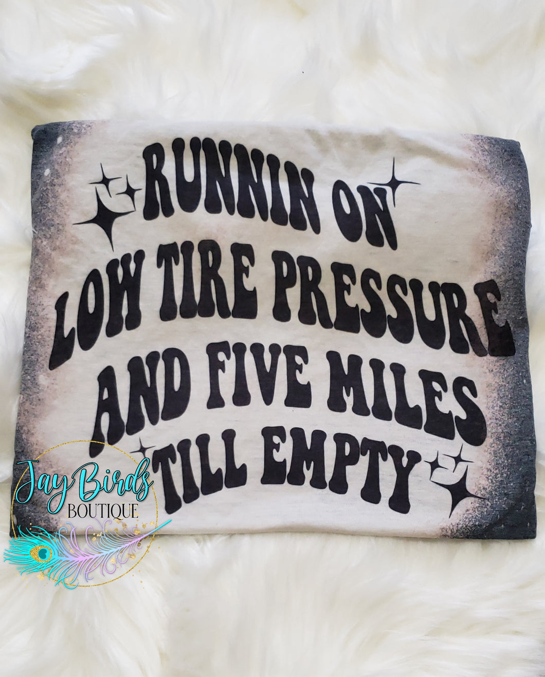 Running on low tire pressure...
